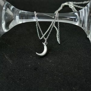 Silver Moon Necklace